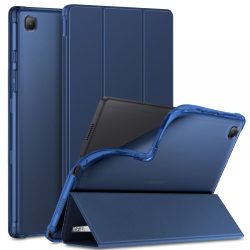   Infiland Classic Stand Samsung Galaxy Tab A7 10.4 T500/T505 (2020) oldalra nyíló tok, kék