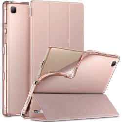   Infiland Classic Stand Samsung Galaxy Tab A7 10.4 T500/T505 (2020) oldalra nyíló tok, rózsaszín