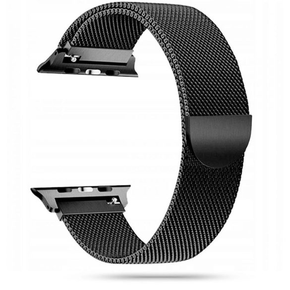 Tech-Protect Milaneseband Apple Watch 42/44mm fém óraszíj, fekete