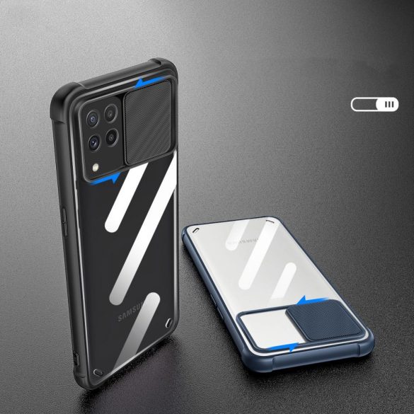 Tech-Protect Camshield Samsung Galaxy A22 hátlap, tok, fekete