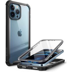   Supcase Iblsn Ares iPhone 13 Pro ütésálló tok és előlap, fekete