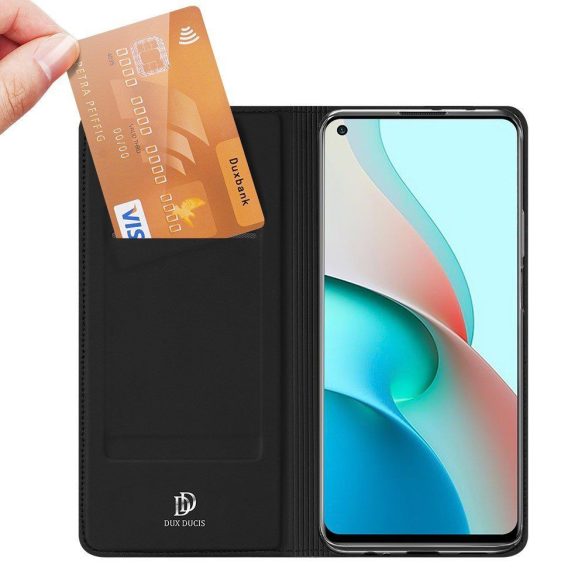 Dux Ducis Skin Pro Xiaomi Redmi Note 9T oldalra nyíló tok, fekete