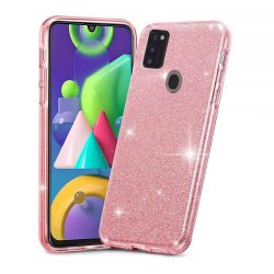   Tech-Protect Glitter Shine Samsung Galaxy M21 hátlap, tok, rózsaszín