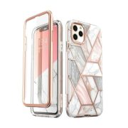   Supcase Cosmo iPhone 11 Pro hátlap, tok, márvány mintás, rózsaszín