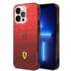   Ferrari iPhone 14 Pro Max Gradient Allover (FEHCP14XEAOR) hátlap, tok, piros