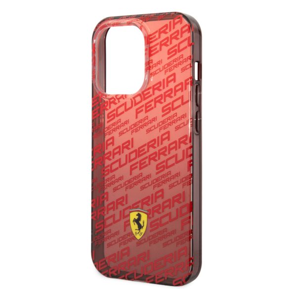 Ferrari iPhone 14 Pro Max Gradient Allover (FEHCP14XEAOR) hátlap, tok, piros