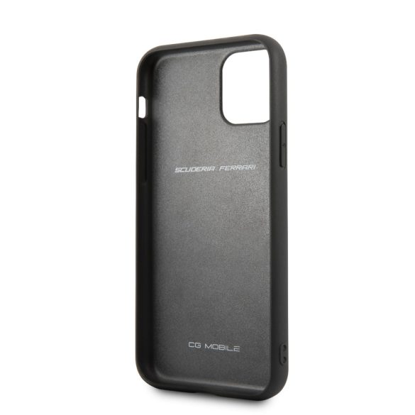 Ferrari iPhone 11 Off Track Silicone (FEO3DHCN61BK) hátlap, tok, fekete