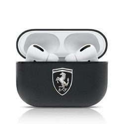   Ferrari Airpods Pro Off Track valódi bőr (FEOAPLEBK) tok, fekete