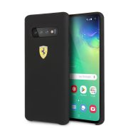   Ferrari Samsung Galaxy S10 Urban SF Silicon (FESSIHCS10BK) hátlap, tok, fekete