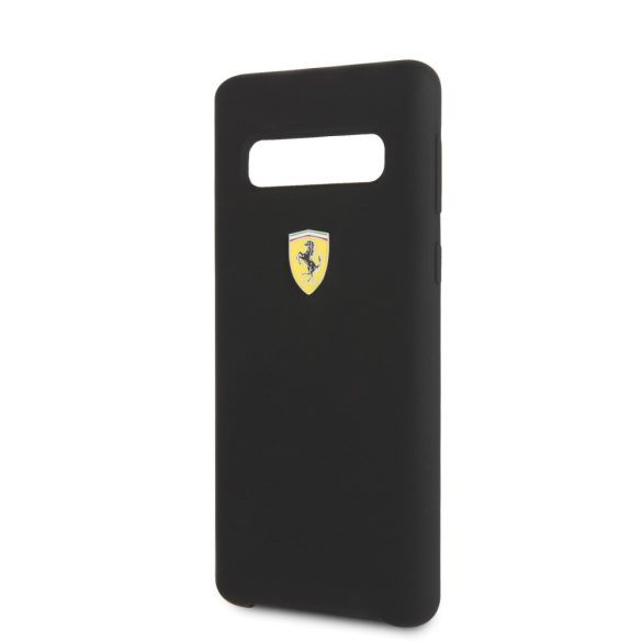 Ferrari Samsung Galaxy S10 Urban SF Silicon (FESSIHCS10BK) hátlap, tok, fekete