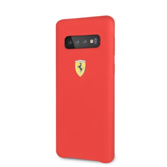 Ferrari Samsung Galaxy S10 Urban SF Silicone (FESSIHCS10RE) hátlap, tok, piros