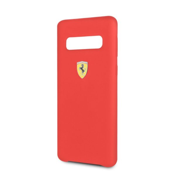 Ferrari Samsung Galaxy S10 Urban SF Silicone (FESSIHCS10RE) hátlap, tok, piros