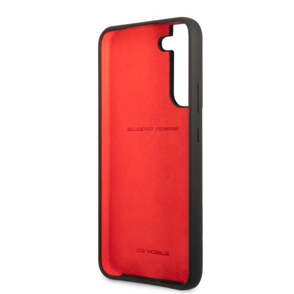 Ferrari Samsung Galaxy S22 Plus Liquid Silicone Metal Logo (FESSIHCS22MBK) hátlap, tok, fekete