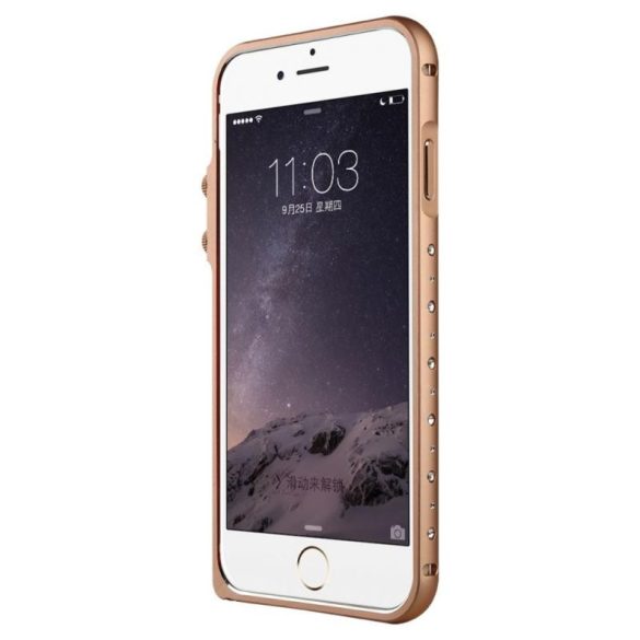 Baseus Eternal Series iPhone 6 alumínium bumper, rozé arany