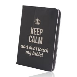   Keep Calm univerzális flip tok 7-8 colos tablethez, mintás, színes