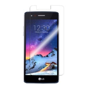 Forever LG K8 (2017) kijelzővédő edzett üvegfólia (tempered glass) 9H keménységű (nem teljes kijelzős 2D sík üvegfólia), átlátszó