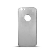 LG K8 (2017) Full Cover Carbon hátlap, tok, ezüst