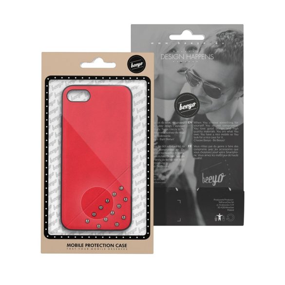 Beeyo Brads Case Samsung Galaxy S6 Edge hátlap, tok, piros