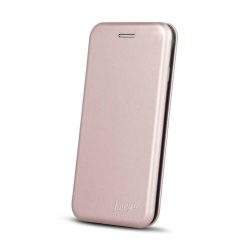   Beeyo Diva Samsung Galaxy A8 (2018) A530 oldalra nyíló tok, rozé arany