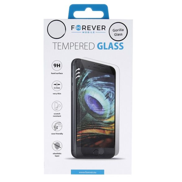 Forever Huawei Y6 (2018)/Y6 Prime (2018) nem teljes kijelzős edzett üvegfólia (tempered glass) 9H keménységű, átlátszó