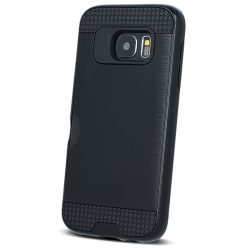   Defender Card Case Samsung Galaxy A6 (2018) ütésálló hátlap, tok kártyatartóval, fekete