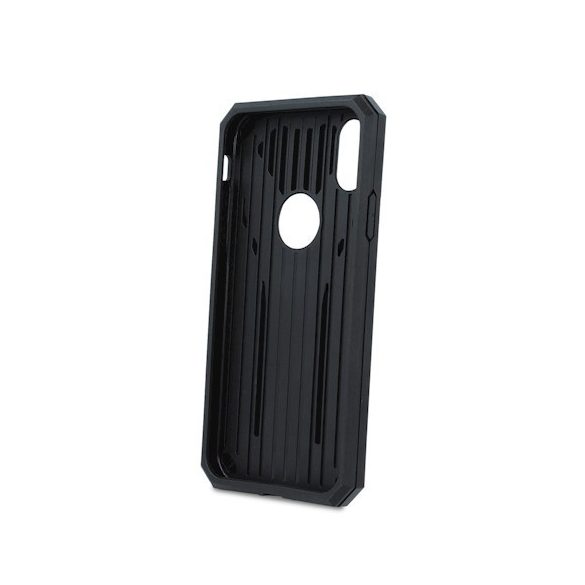 Defender Stand case Samsung Galaxy A6 (2018) ütésálló hátlap, tok, kitámasztóval, fekete