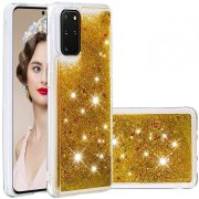 Liquid Glitter Samsung Galaxy A6 (2018) hátlap, tok, arany