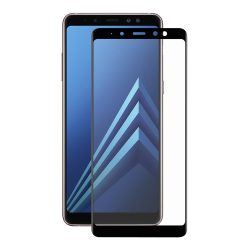   Forever Samsung Galaxy A8 Plus (2018) 5D Full Glue edzett üvegfólia (tempered glass) 9H keménységű, fekete