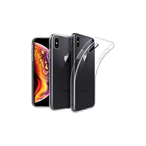 iPhone Xs Max Super Slim 0.5mm szilikon hátlap, tok, átlátszó