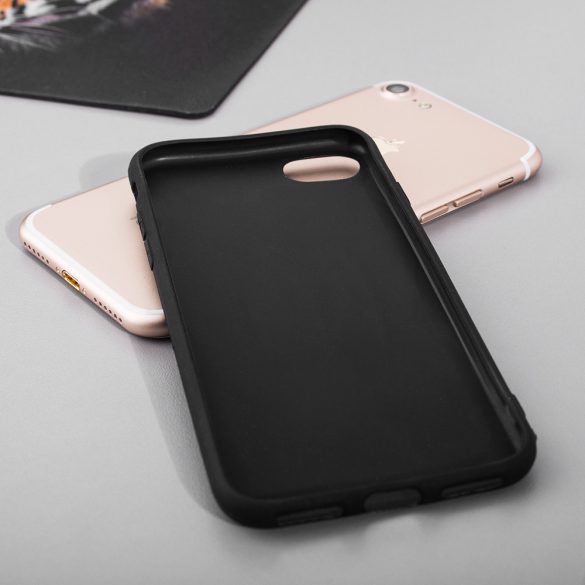 iPhone 6/6S Matt TPU szilikon tok, fekete