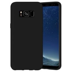 Samsung Galaxy S8 Matt TPU szilikon hátlap, tok, fekete