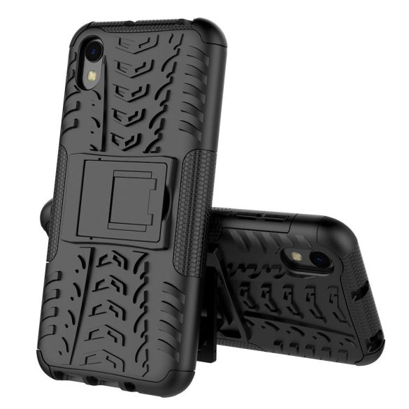 Defender Case Samsung Galaxy J4 (2018) ütésálló hátlap, tok, fekete