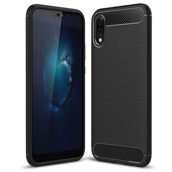 Simple Black Case iPhone Xr szilikon hátlap, tok, fekete