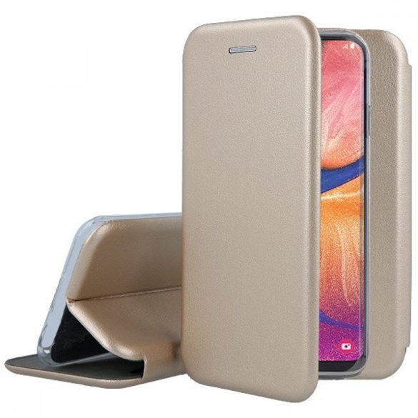 Smart Diva Samsung Galaxy J6 Plus (2018) oldalra nyíló tok, arany