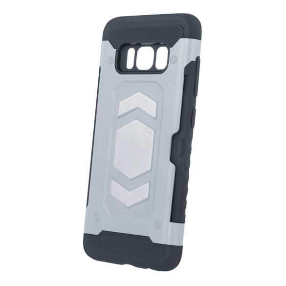 Defender Magnetic Case Samsung Galaxy J3 (2017) ütésálló hátlap, tok, ezüst