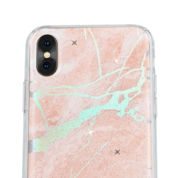Marmur case Samsung Galaxy J4 Plus (2018) márvány mintás hátlap, tok, rózsaszín
