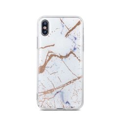   Marmur case Samsung Galaxy J4 Plus (2018) márvány mintás hátlap, tok, fehér