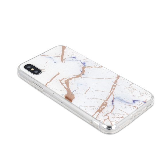 Marmur case Samsung Galaxy J4 Plus (2018) márvány mintás hátlap, tok, fehér