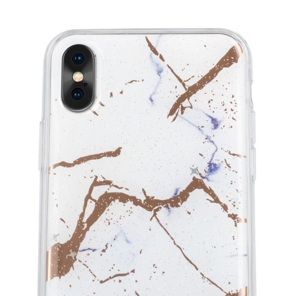 Marmur case Samsung Galaxy J4 Plus (2018) márvány mintás hátlap, tok, fehér