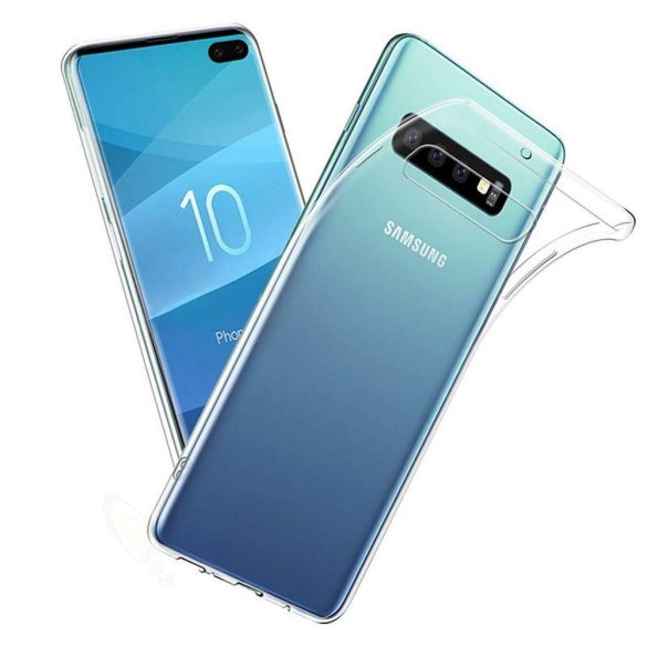 Samsung Galaxy S10 Plus Slim case 1mm szilikon hátlap, tok, átlátszó