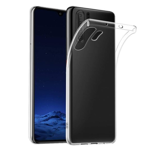 Huawei P30 Pro Slim szilikon hátlap, tok, átlátszó