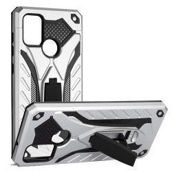   Defender Stand Case Samsung Galaxy S10e ütésálló hátlap, tok, kitámasztóval, ezüst