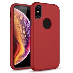   Defender Solid 3in1 Case Huawei P Smart (2019) ütésálló hátlap, tok, piros