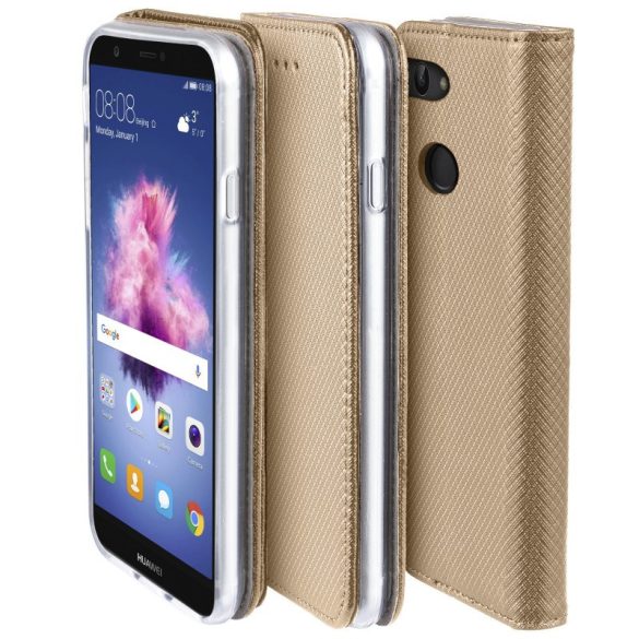 Smart Magnet Huawei Y5 (2019)/Honor 8S oldalra nyíló tok, arany