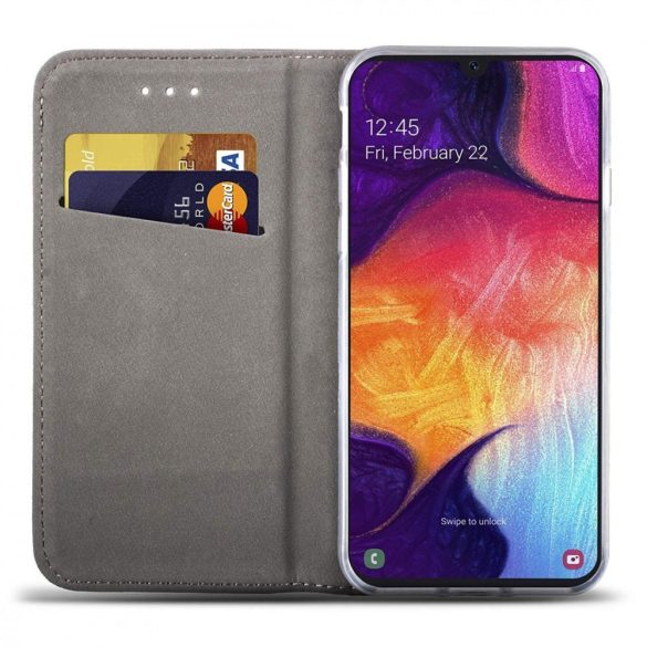 Smart Magnet Samsung Galaxy A50 oldalra nyíló tok, piros