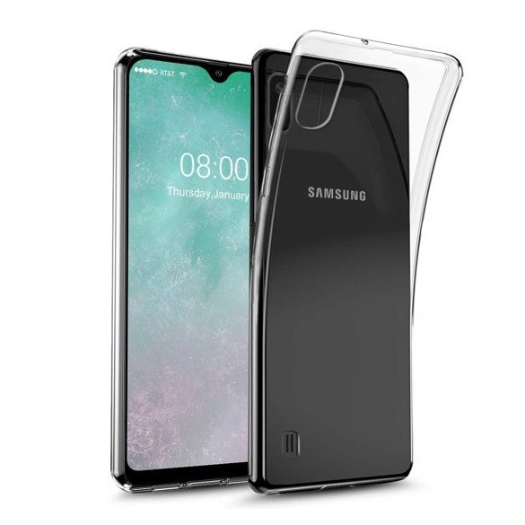 Samsung Galaxy A10 Super Slim 0.5mm szilikon hátlap, tok, átlátszó