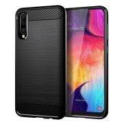   Simple Black Case Samsung Galaxy A50/A30/A50s/A30s hátlap, tok, fekete