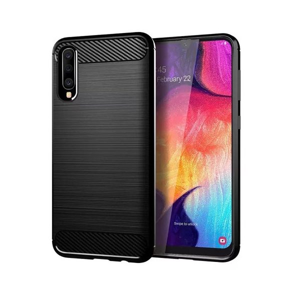 Simple Black Case Samsung Galaxy A50/A30/A50s/A30s hátlap, tok, fekete