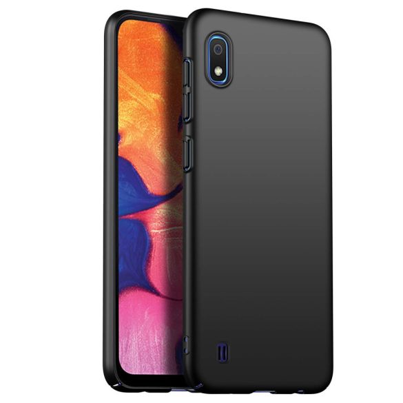 Samsung Galaxy A10 Matt TPU szilikon hátlap, tok, fekete