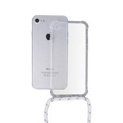   Neck Strap Samsung Galaxy A20/A30 nyakbaakasztós (fehér) szilikon hátlap, tok, átlátszó